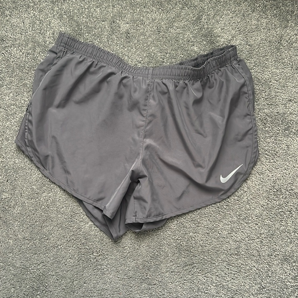 Nike Gray Athletic Shorts Lightweight Elastic Waist